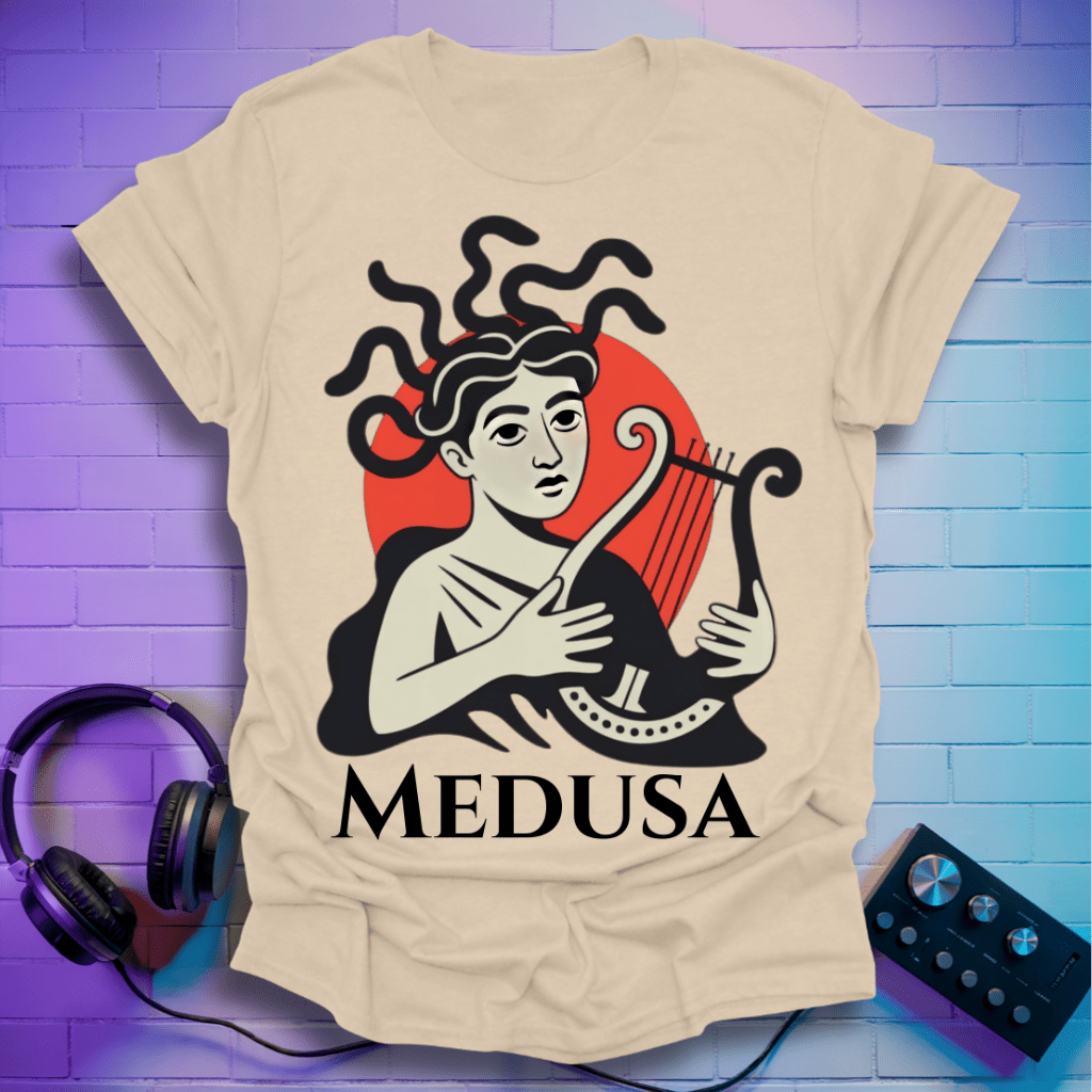 Harp of Medusa – Greek Mythology T-Shirt
