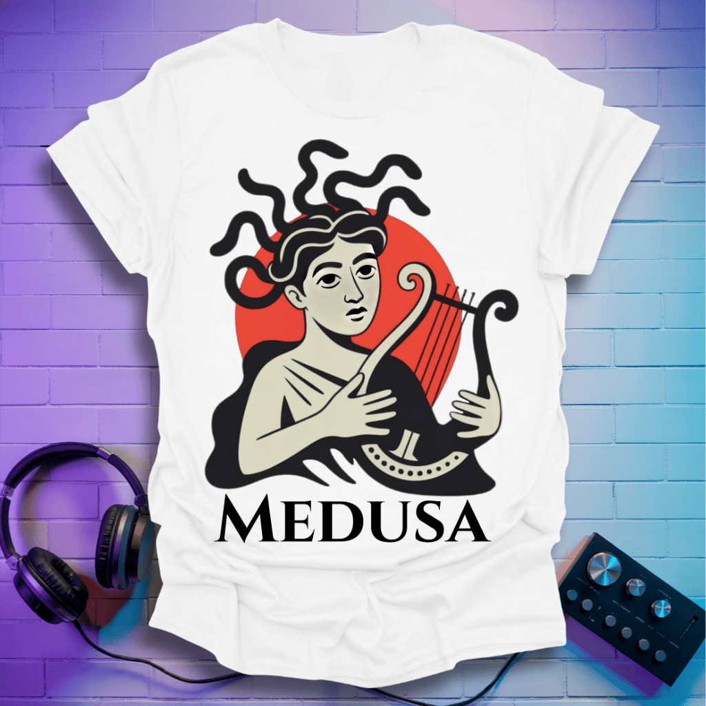 Harp of Medusa – Greek Mythology T-Shirt