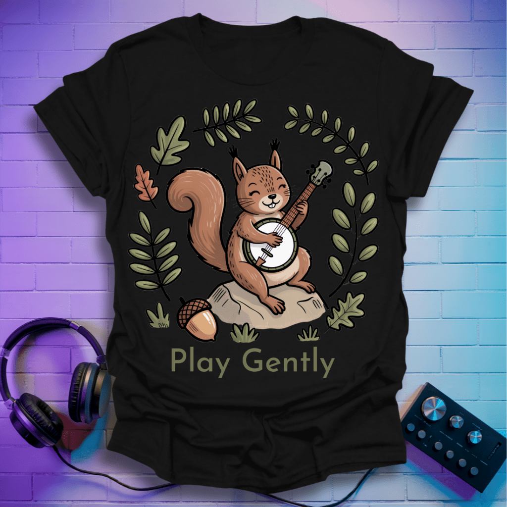 Minimalist Banjo Squirrel T-Shirt
