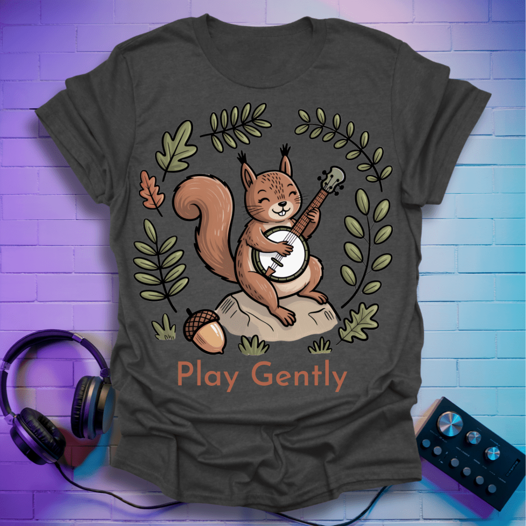 Minimalist Banjo Squirrel T-Shirt
