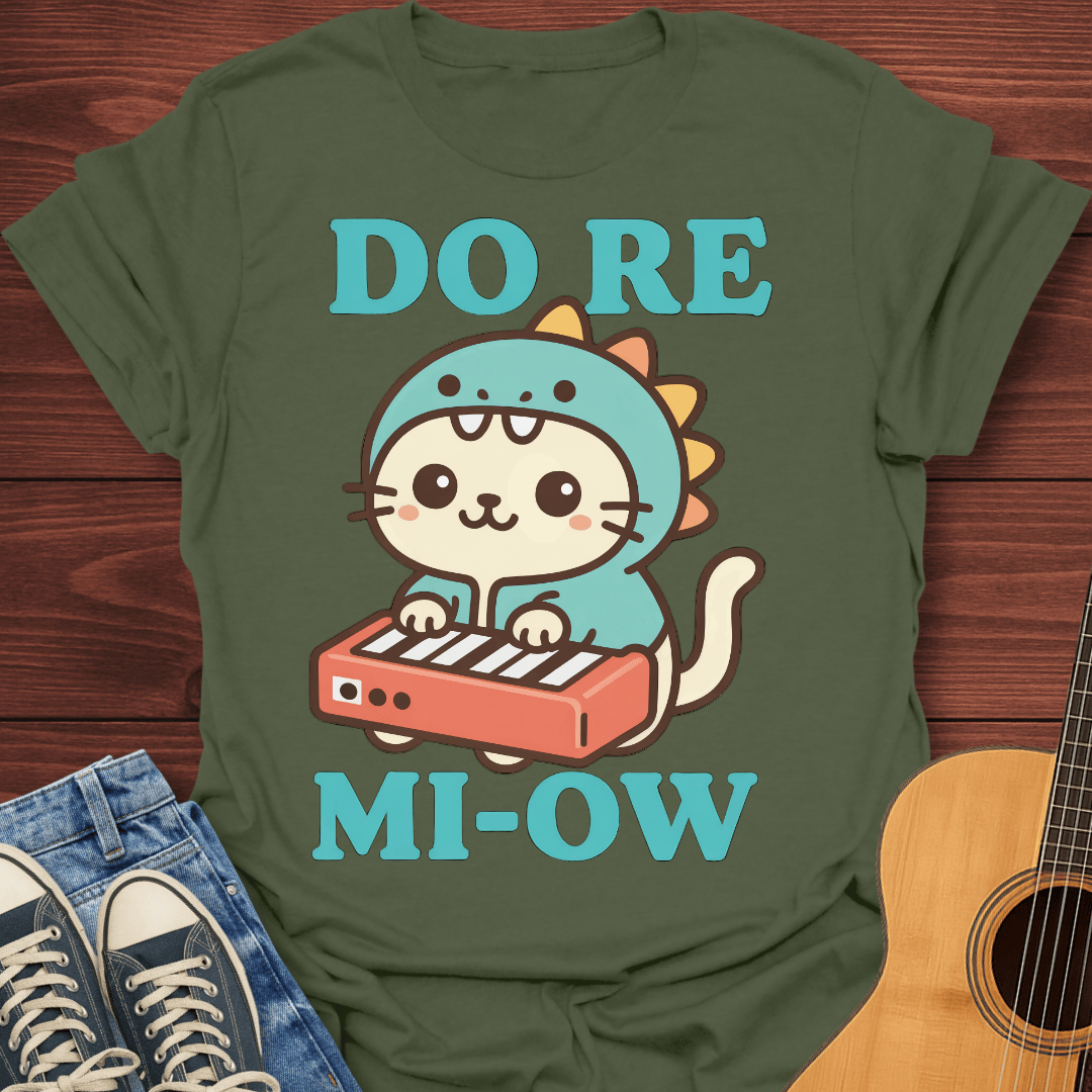 Do Re Mi-Ow Kawaii Cat T-Shirt