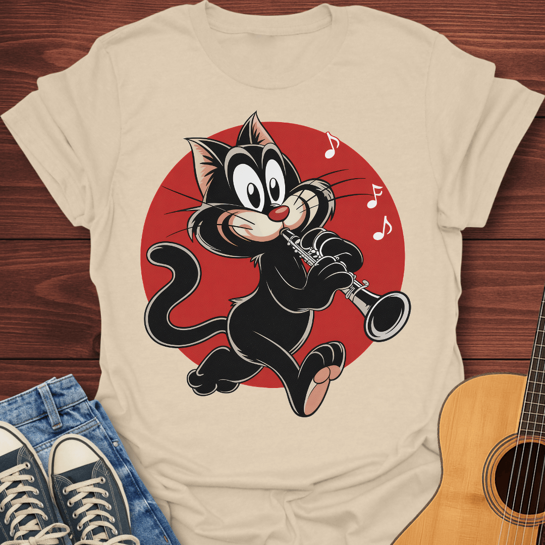 Clarinet Cat T-Shirt