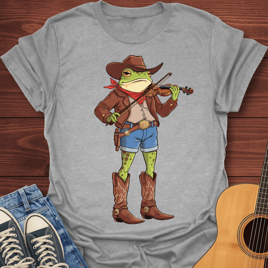 Cowboy Violin Frog T-Shirt