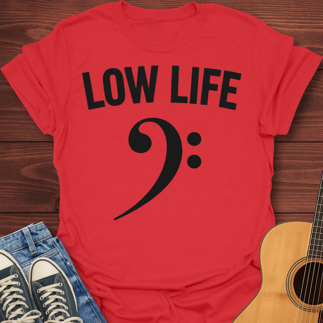 Low Life Bass Clef T-Shirt