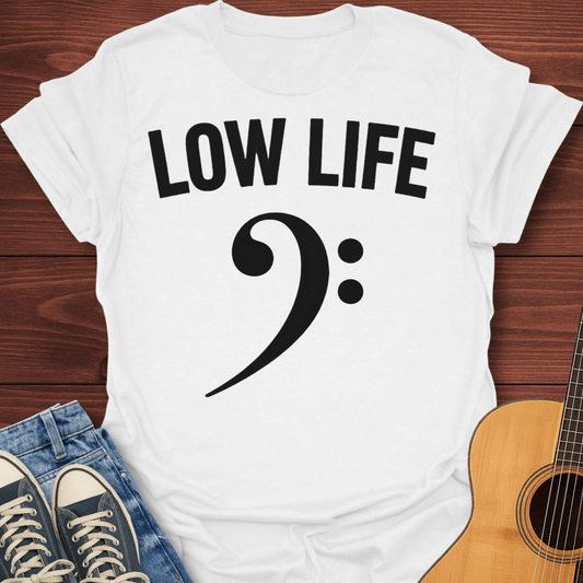Low Life Bass Clef T-Shirt