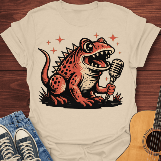 Retro Singing Frog T-Shirt
