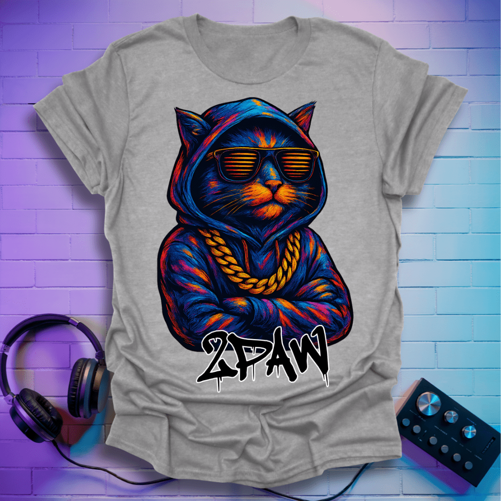 2PAW Cat Hoodie T-Shirt