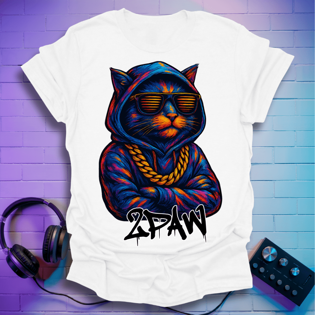 2PAW Cat Hoodie T-Shirt