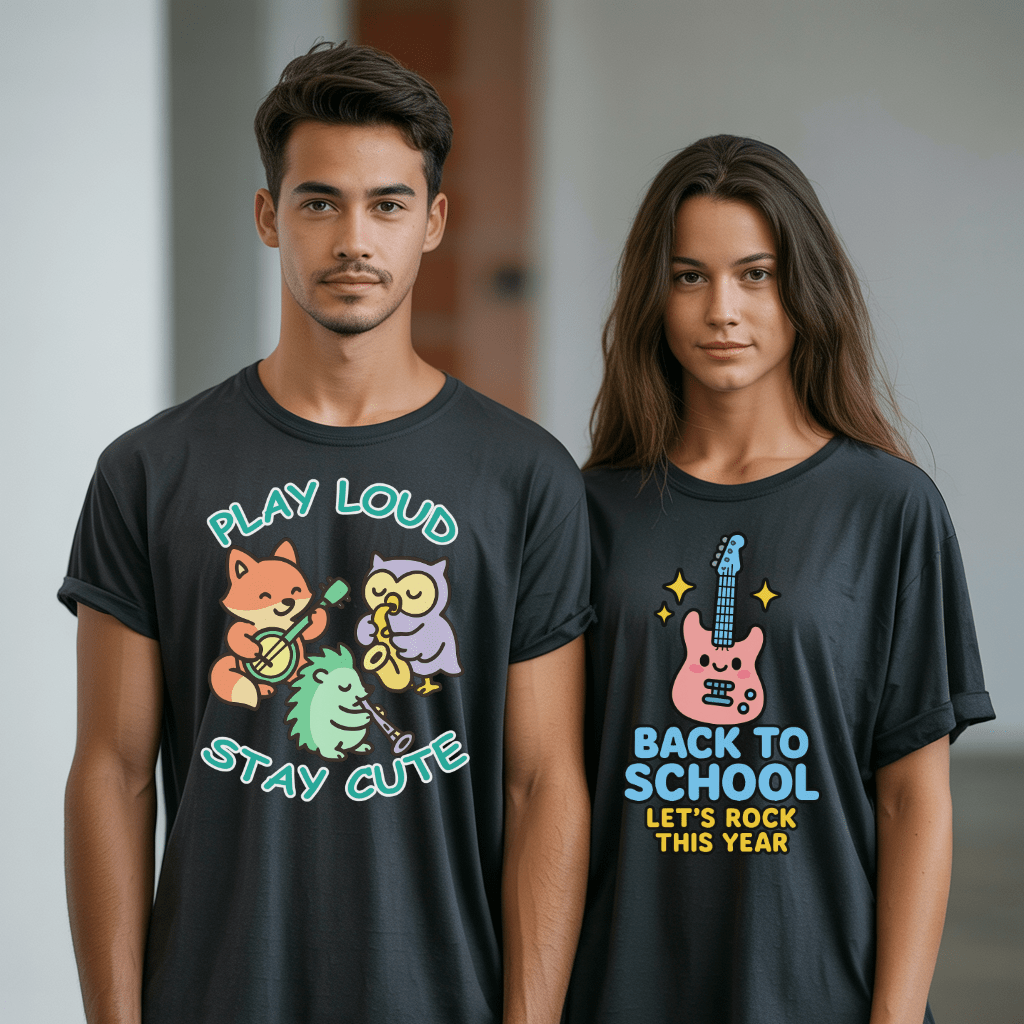 Play Loud Stay Cute Kawaii Music T-Shirt