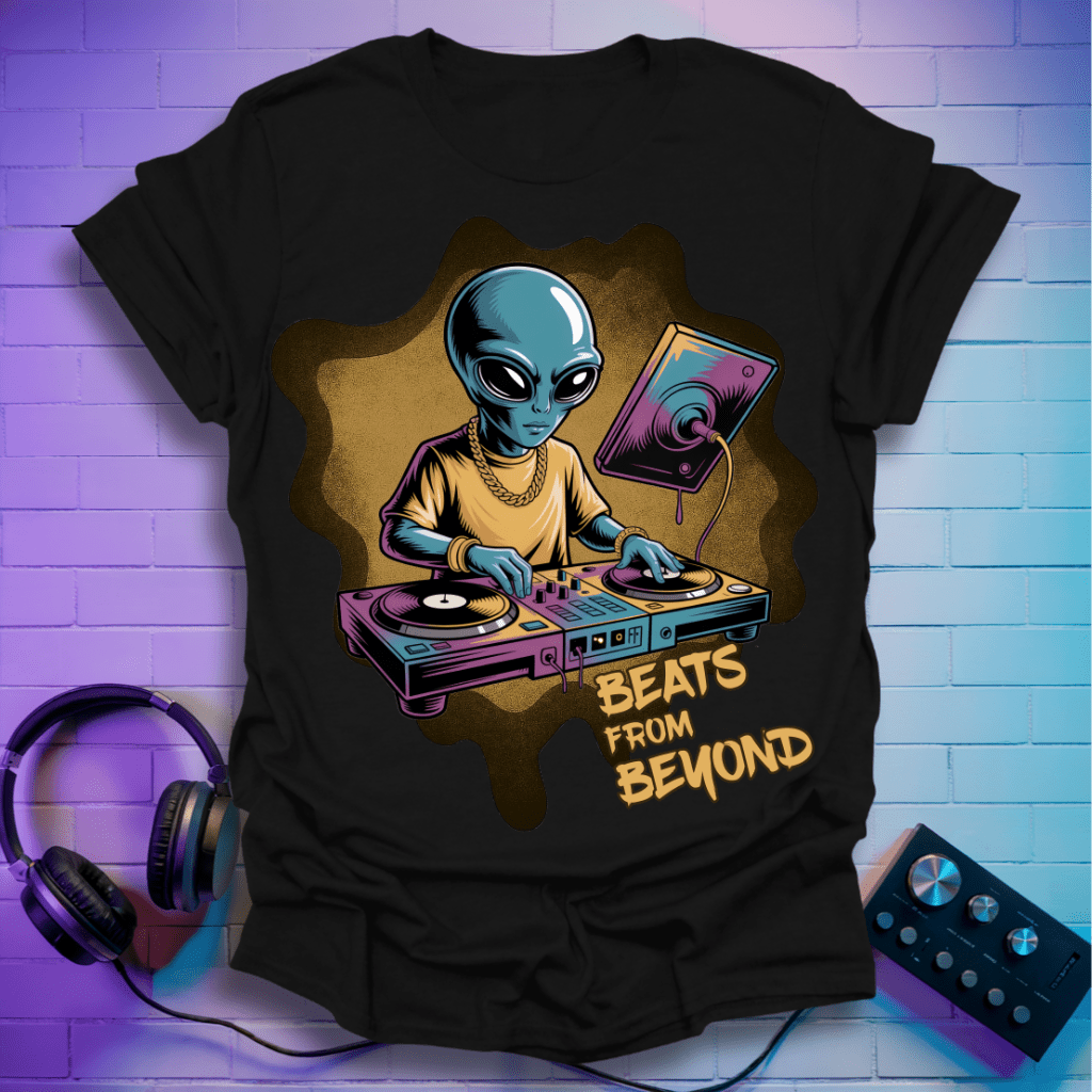 Beats From Beyond – Alien DJ T-Shirt
