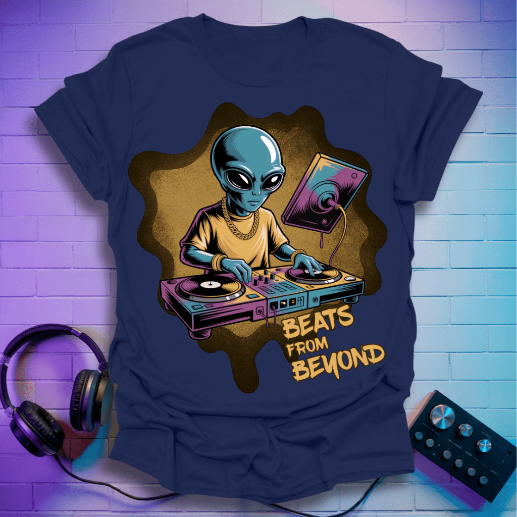 Beats From Beyond – Alien DJ T-Shirt