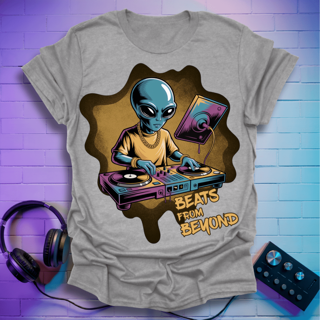 Beats From Beyond – Alien DJ T-Shirt