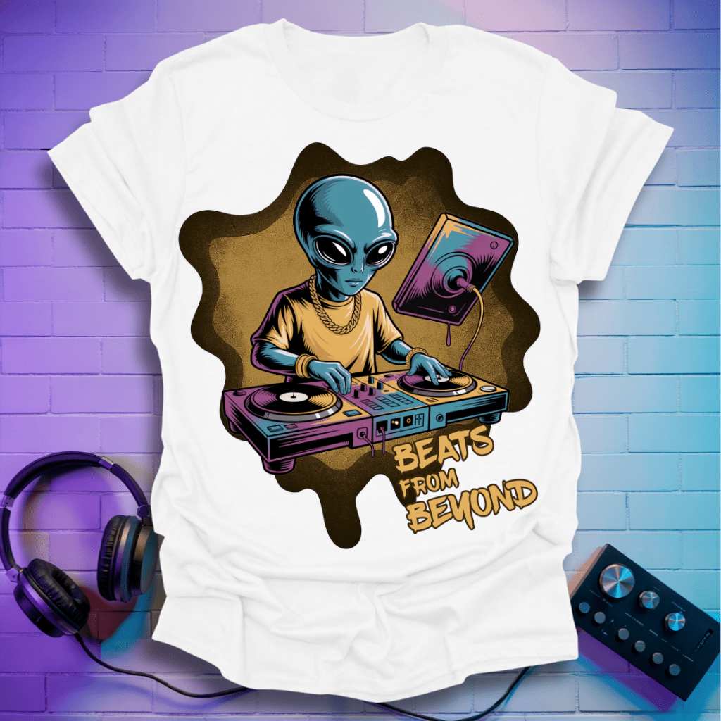 Beats From Beyond – Alien DJ T-Shirt