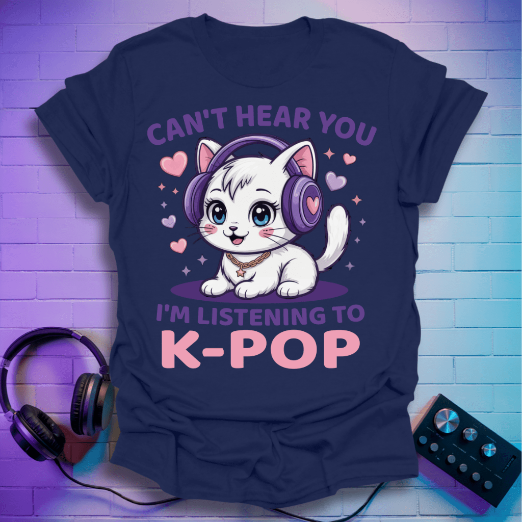 Can’t Hear You, I’m Listening to K-Pop T-Shirt