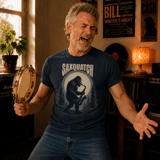 Saxquatch Forest T-Shirt