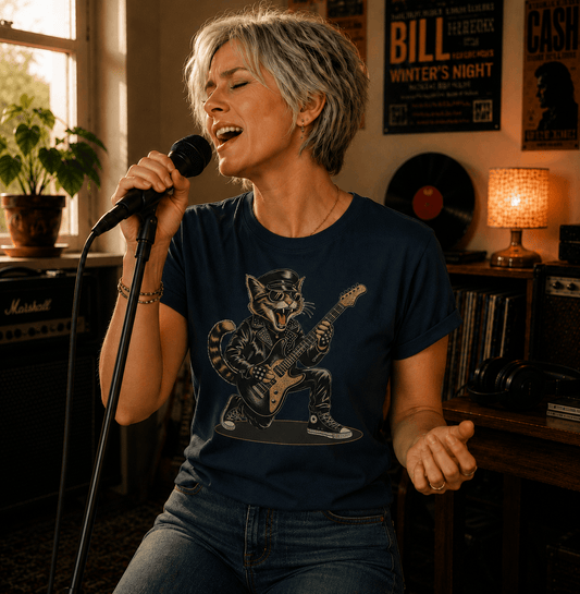 Metal Cat Guitarist T-Shirt