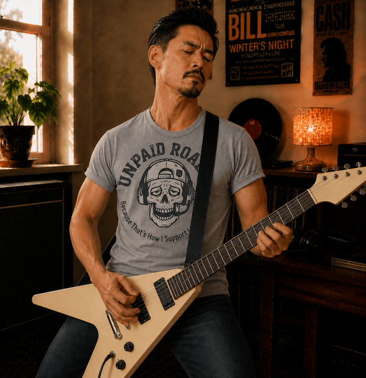 Unpaid Roadie Skull T-Shirt