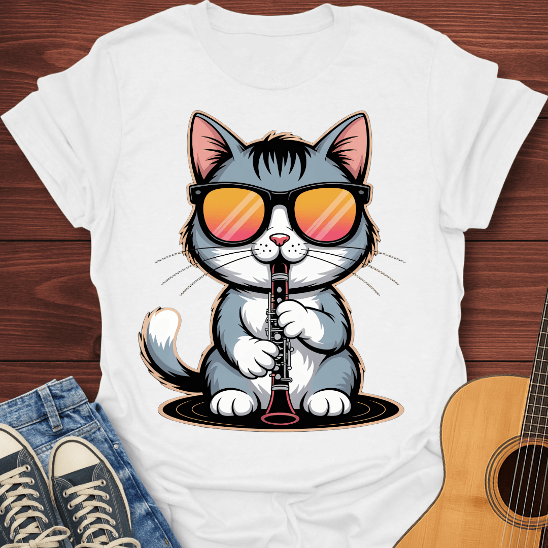 Kool Flute Cat T-Shirt