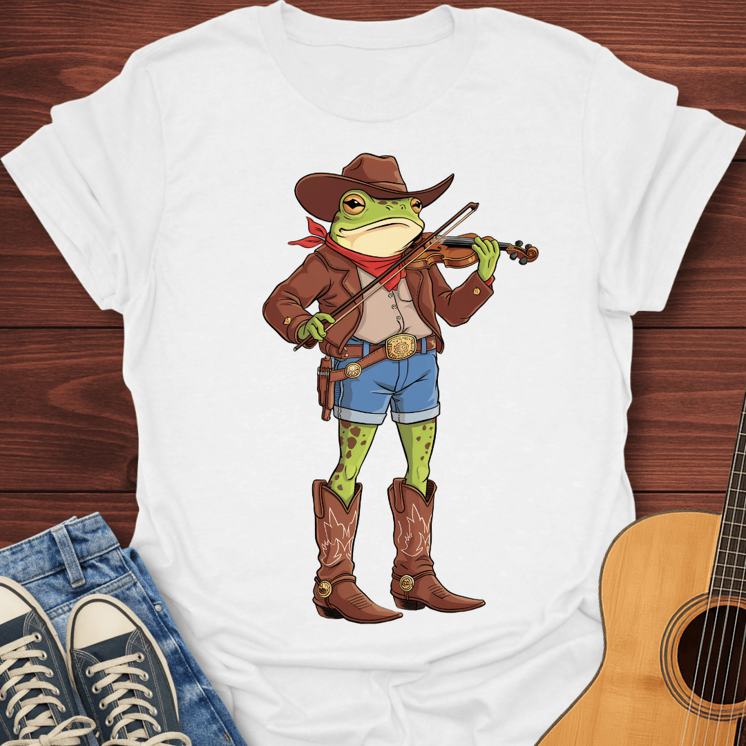 Cowboy Violin Frog T-Shirt