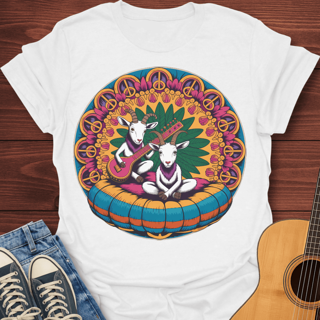 Hippie Sitar Goats T-Shirt