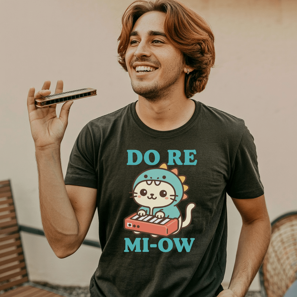 Do Re Mi-Ow Kawaii Cat Music T-Shirt