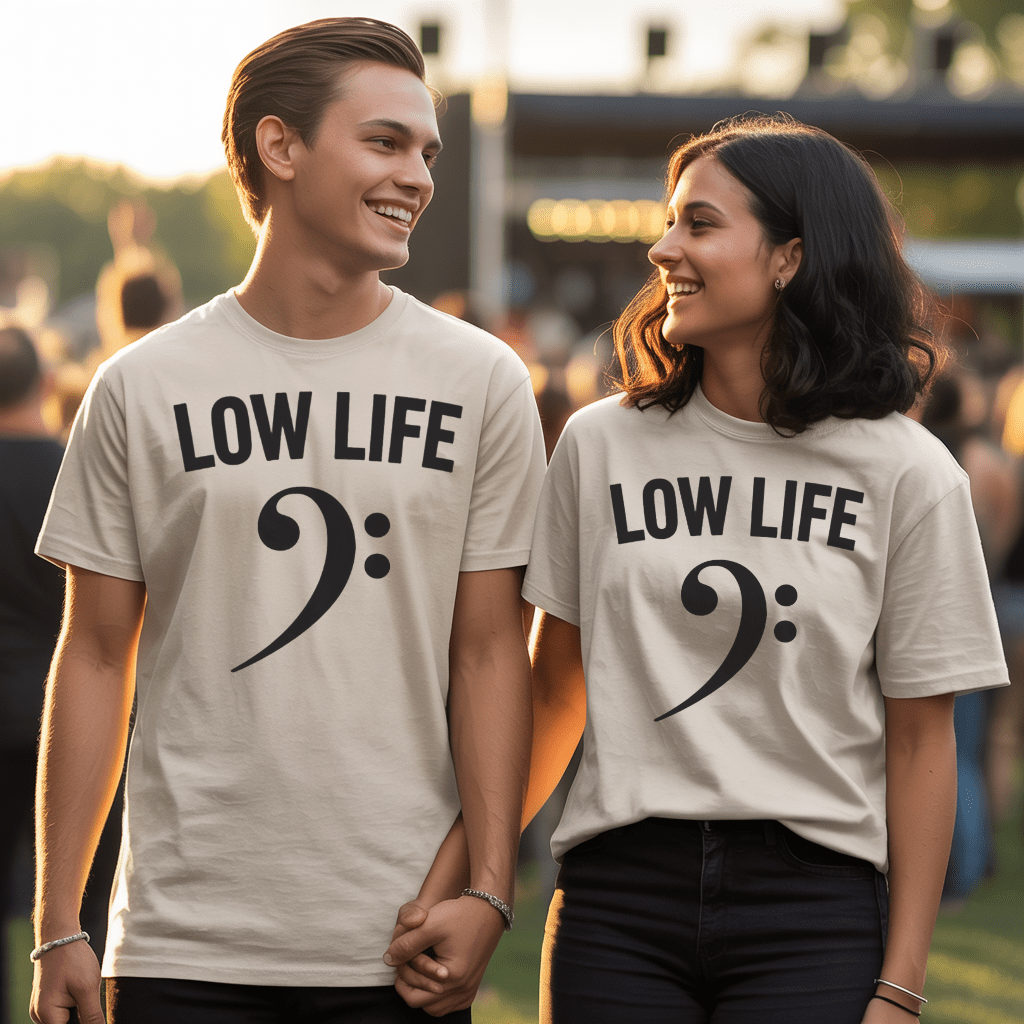 Low Life Bass Clef T-Shirt