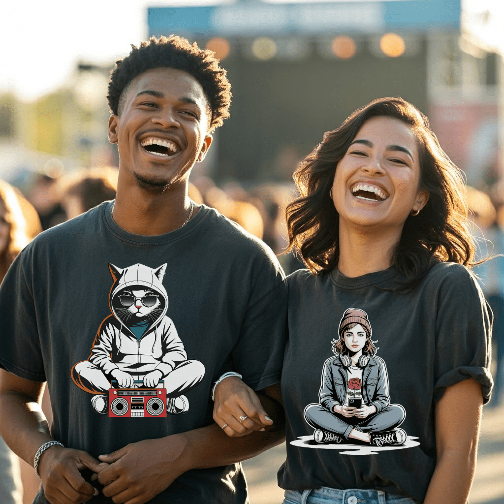 Hipster Girl Vibes T-Shirt
