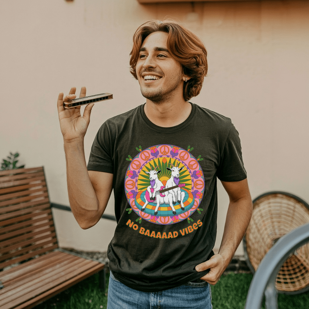 Psychedelic Guitar Goats T-Shirt
