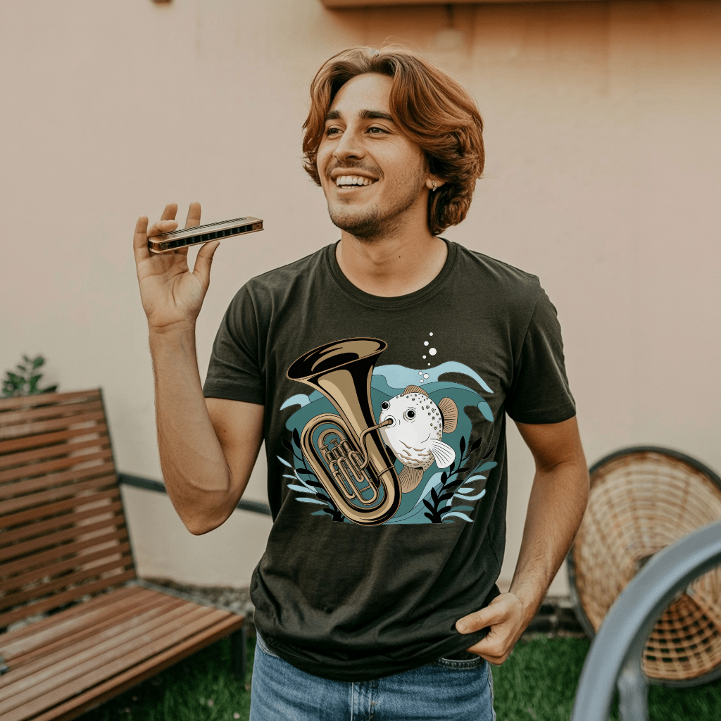 Tuba Blowfish T-Shirts
