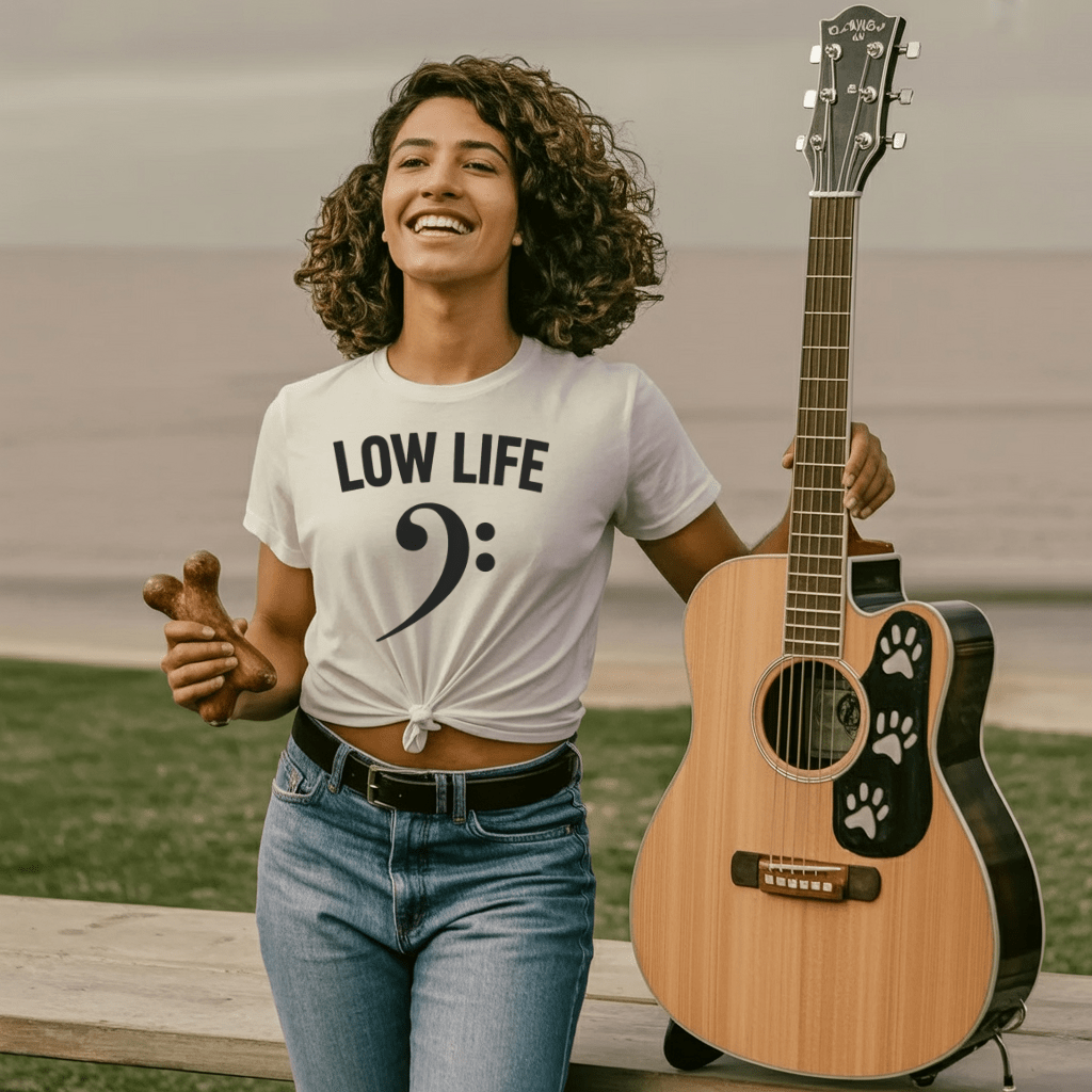 Low Life Bass Clef T-Shirt