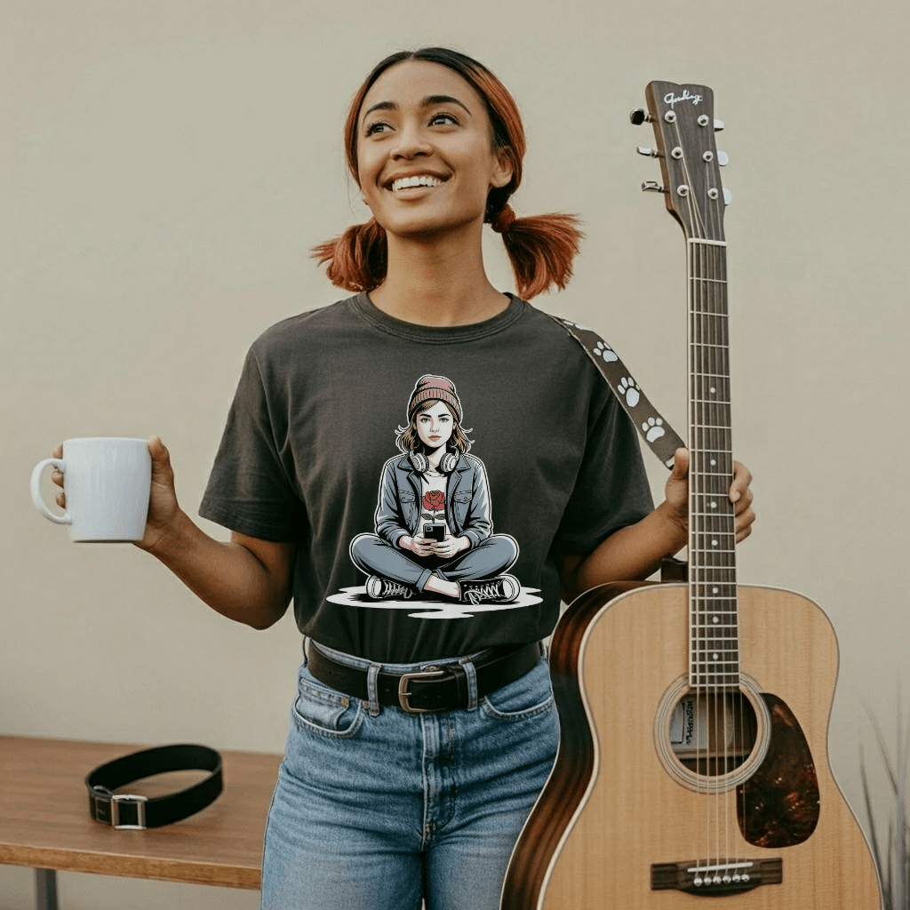 Hipster Girl Vibes T-Shirt