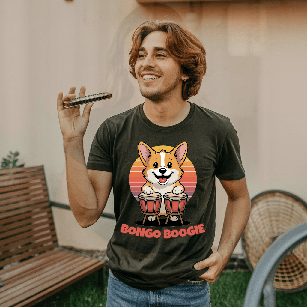 Bongo Boogie Corgi T-Shirt