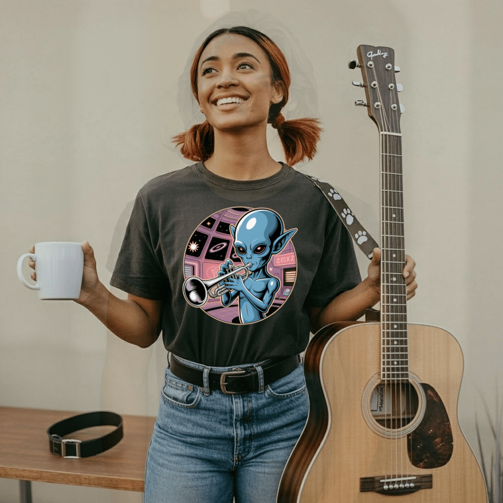 Space Jazz Trumpeter T-Shirt