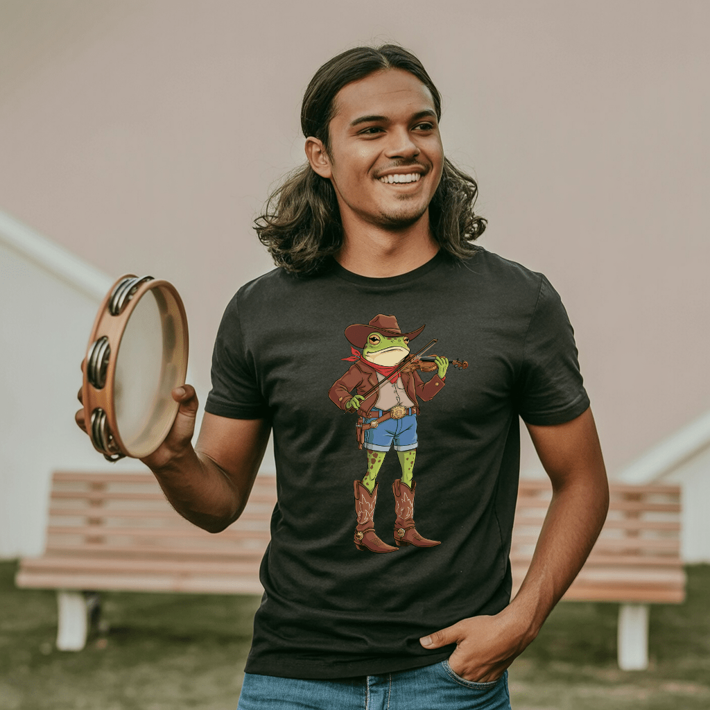 Cowboy Violin Frog T-Shirt