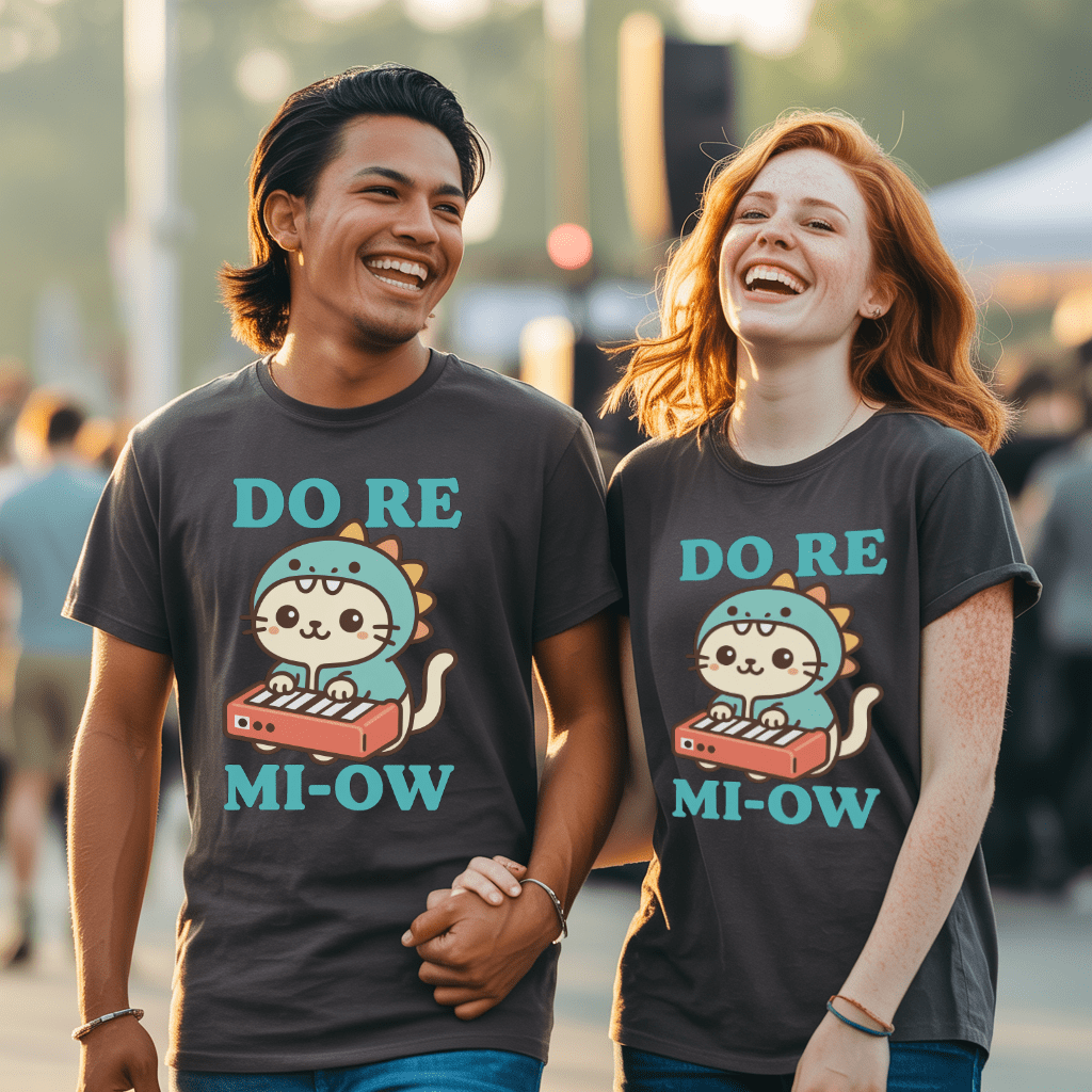 Do Re Mi-Ow Kawaii Cat Music T-Shirt