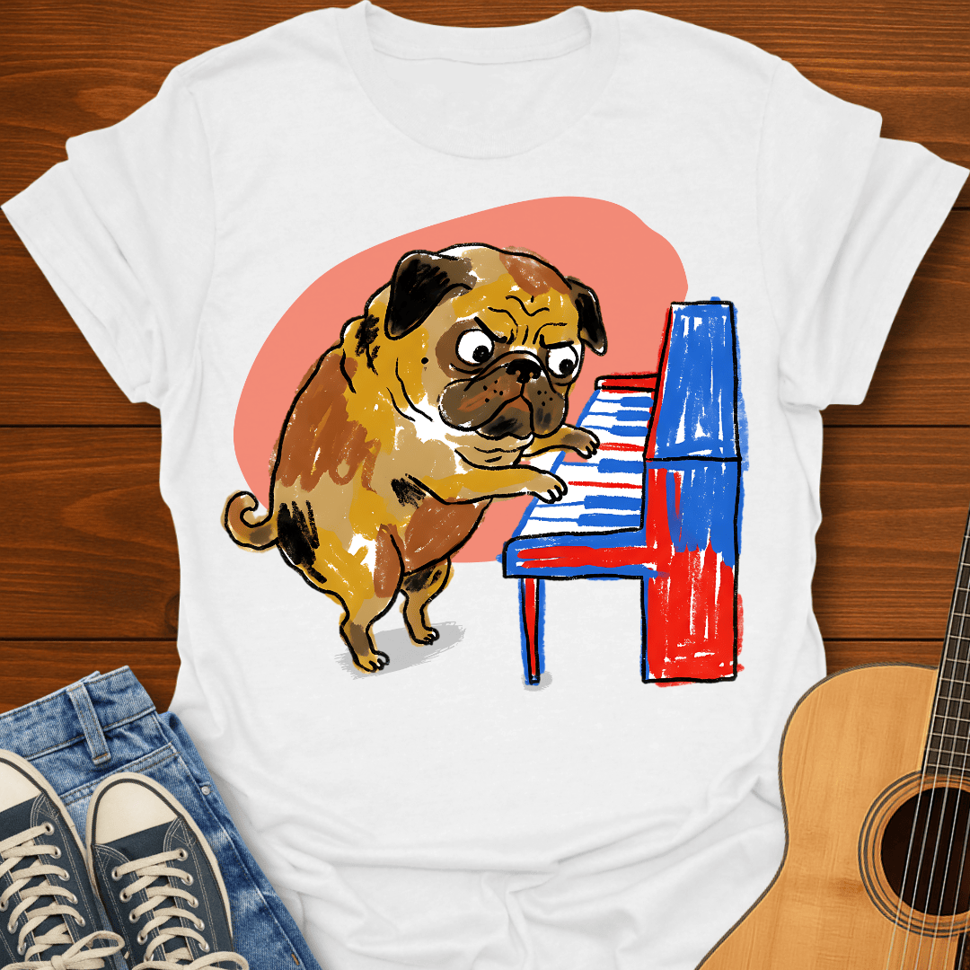 Pug at the Piano T-Shirt