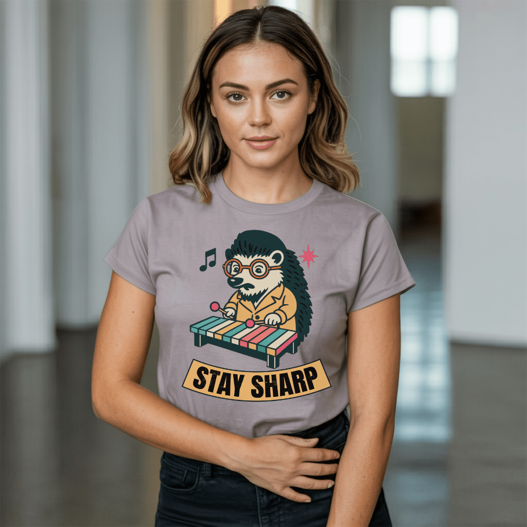 Porcupine Xylophone Beatnik T-Shirt