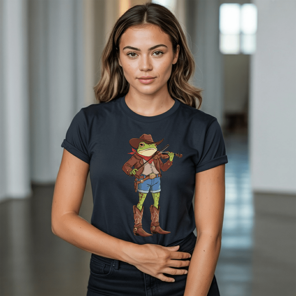 Cowboy Violin Frog T-Shirt