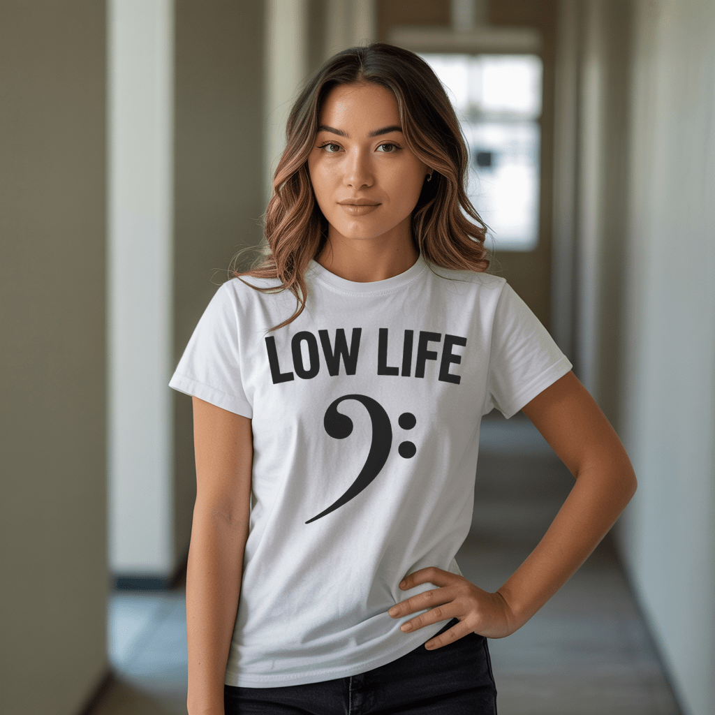 Low Life Bass Clef T-Shirt