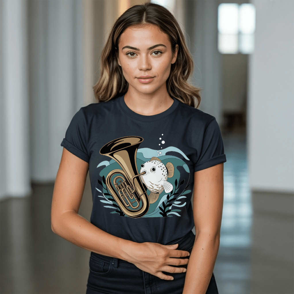 Tuba Blowfish T-Shirts