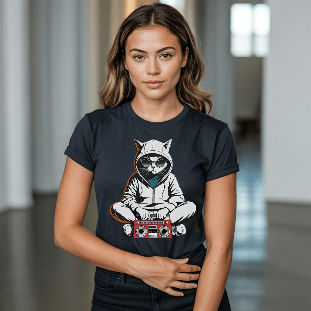 Hoodie Cat T-Shirt