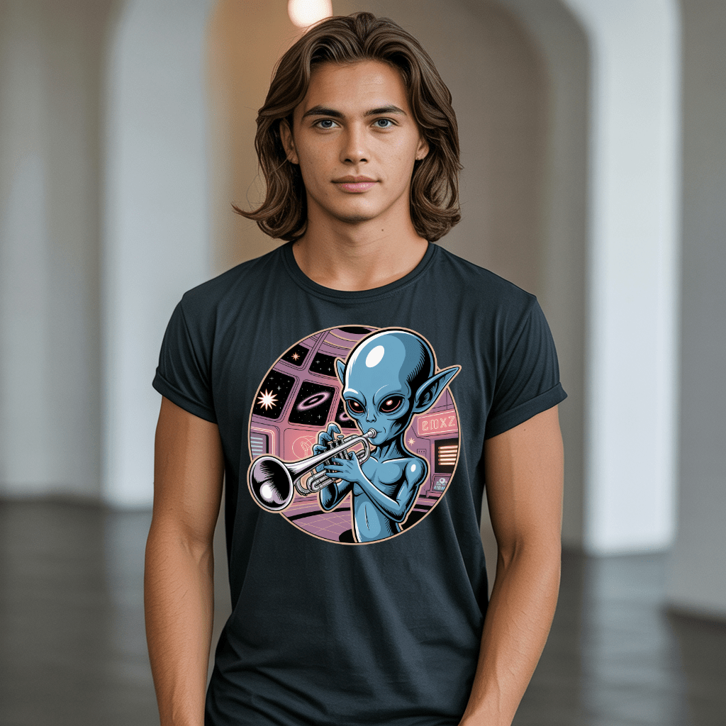 Space Jazz Trumpeter T-Shirt