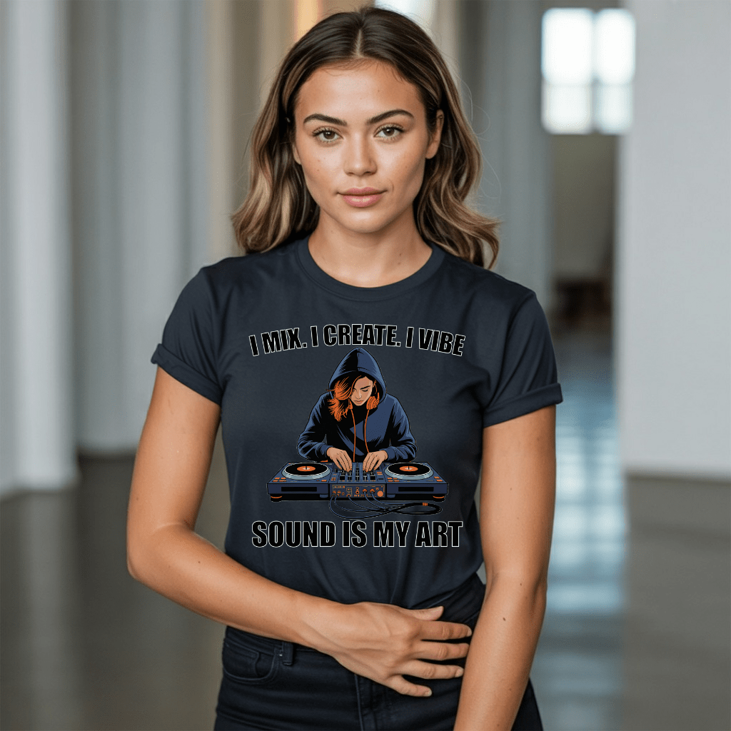 I Mix. I Create. I Vibe - Ladies T-Shirt