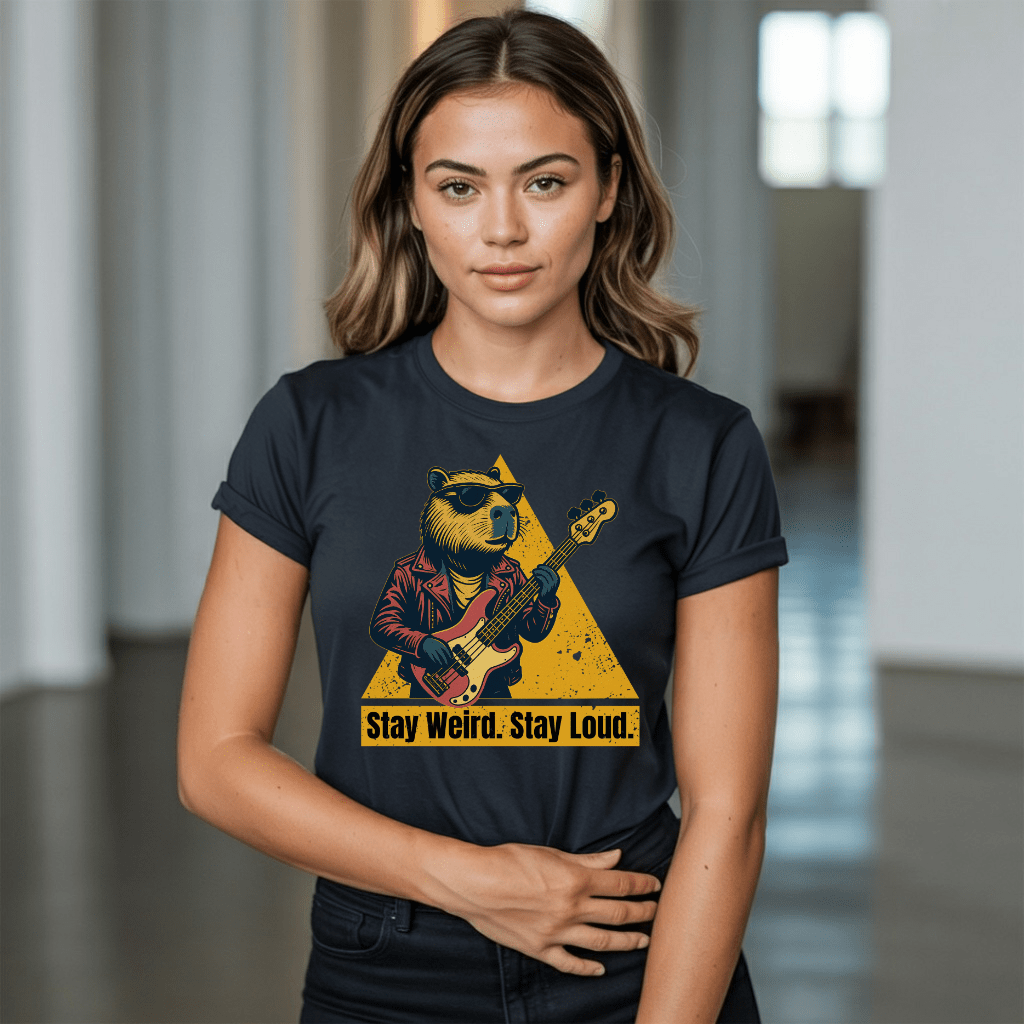 Loud Bass Capybara T-Shirt