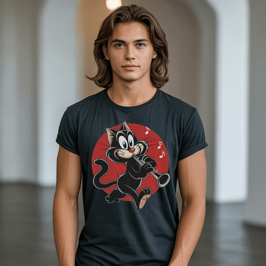 Clarinetist Cat T-Shirt
