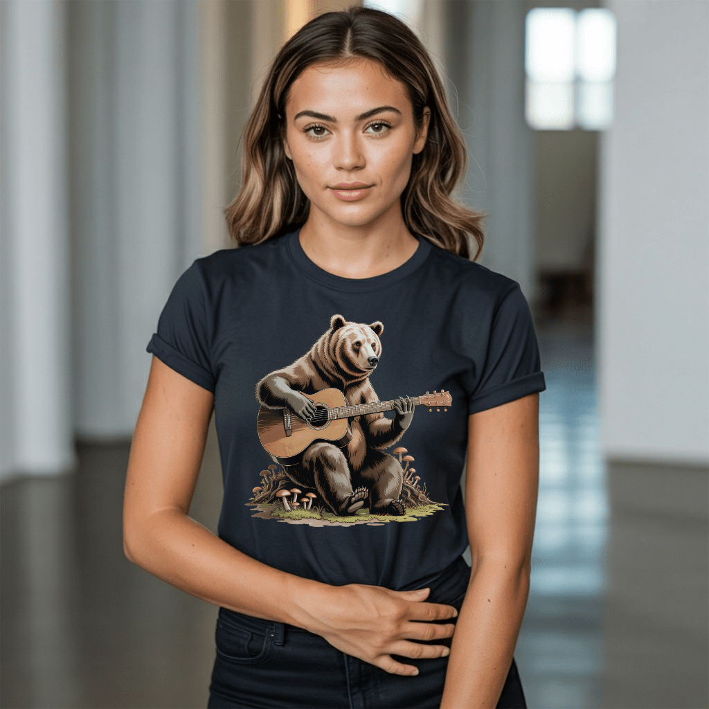 Grizzly Guitar Bear T-Shirt
