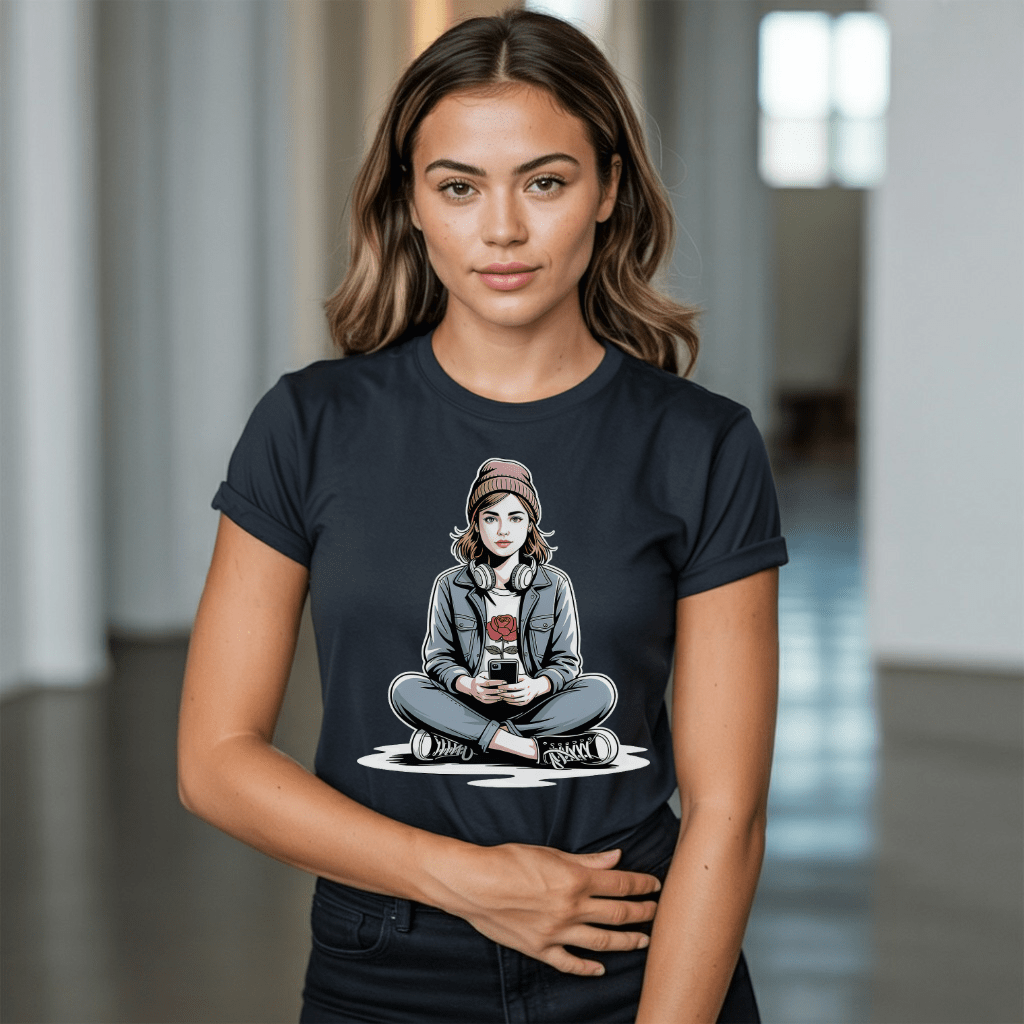 Hipster Girl Vibes T-Shirt