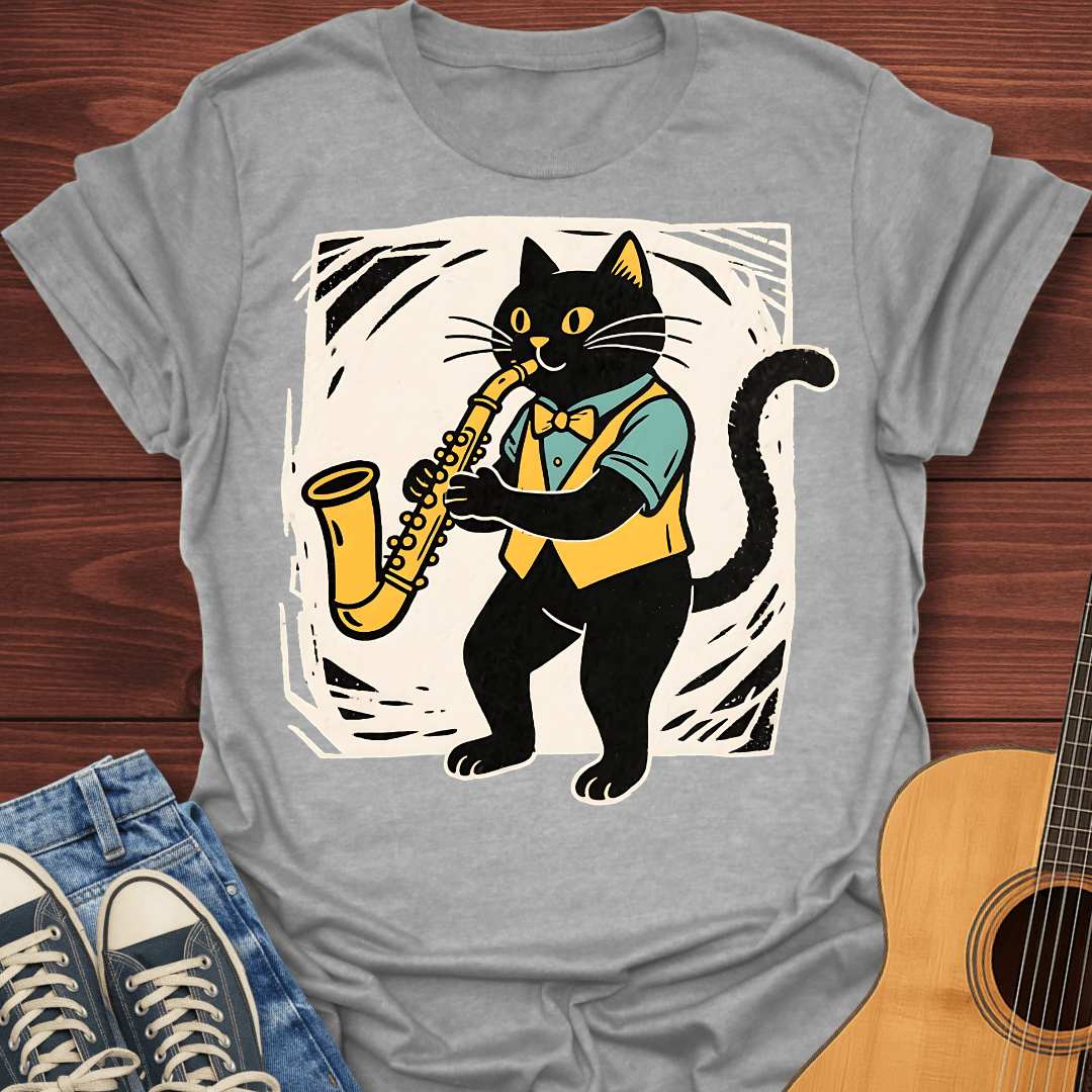 Saxy Jazz Cat T-Shirt