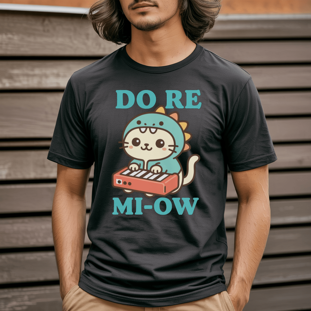 Do Re Mi-Ow Kawaii Cat Music T-Shirt