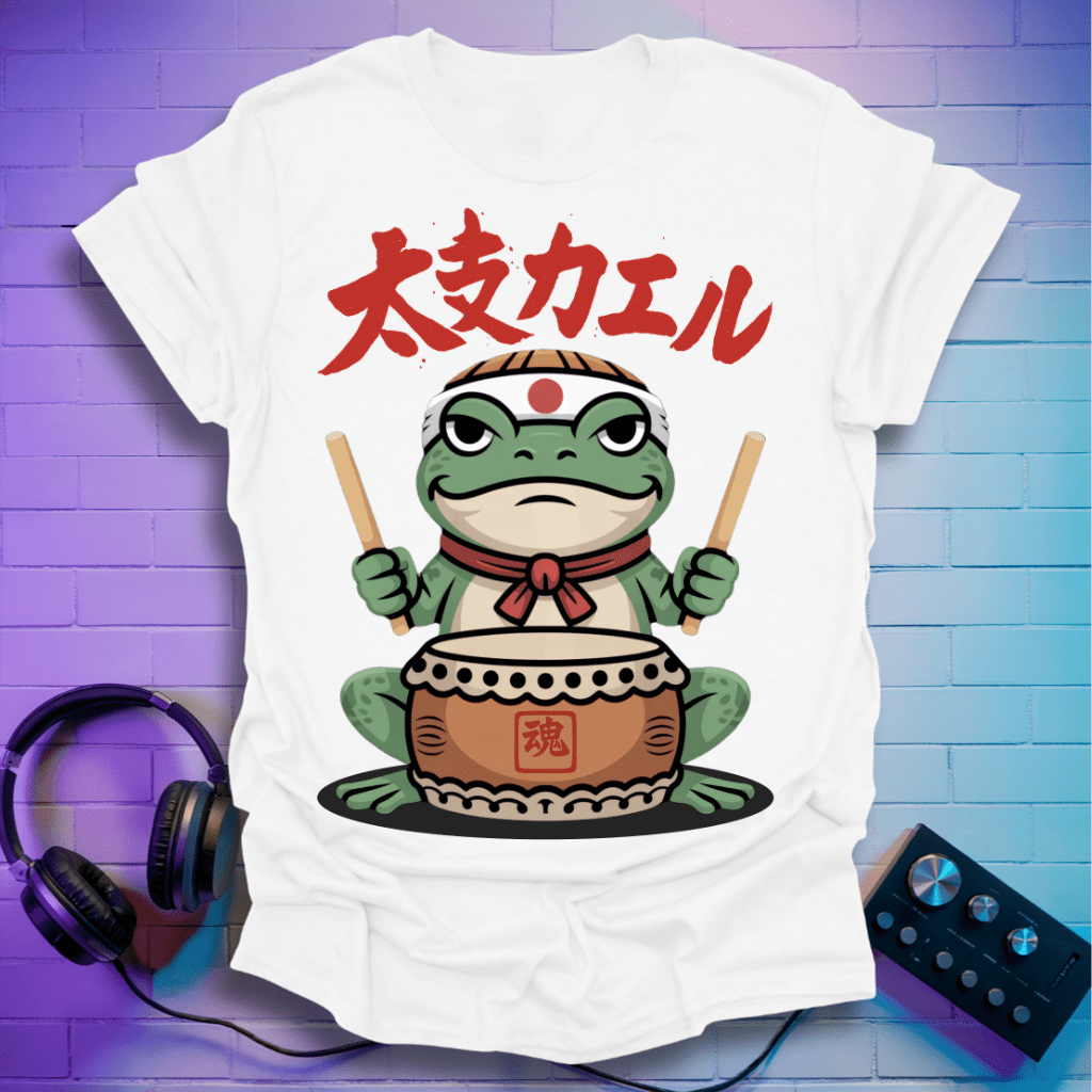 Taiko Frog – Japanese Drummer Frog T-Shirt